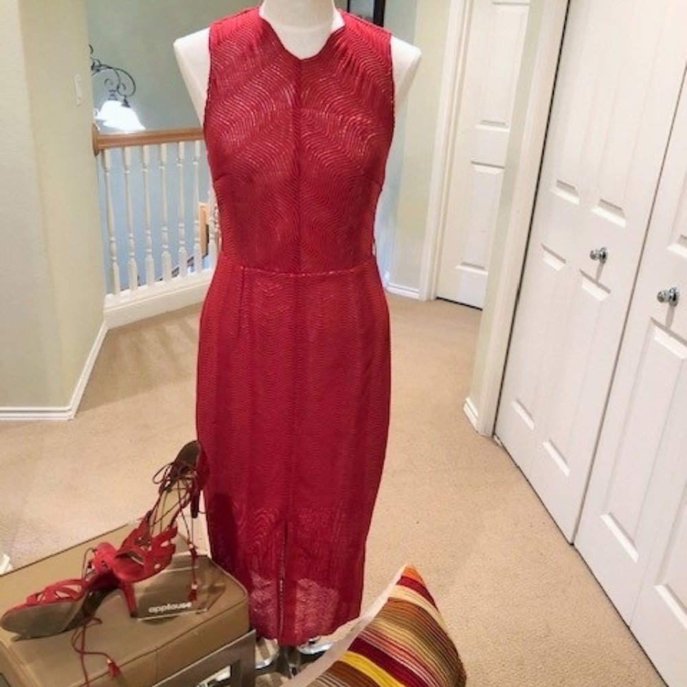 Keepsake Red cocktail dress ( fits size 8-10) - Picture 3 of 7